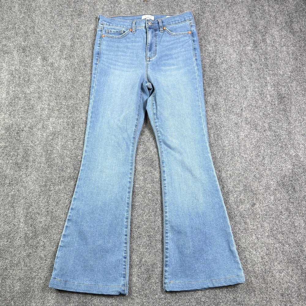 Sofia Vergara Womens Flare Jeans Size 6 Melisa High Rise Medium Wash Stretch